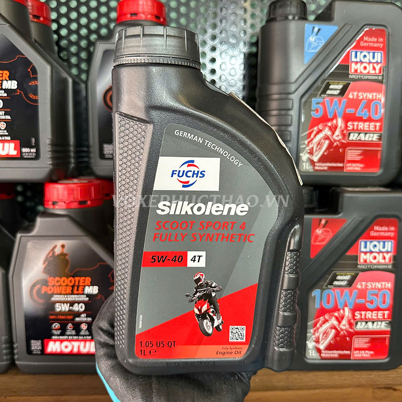 Nhớt Fuchs Silkolene Scoot Sport 4 5W40 1 Lít